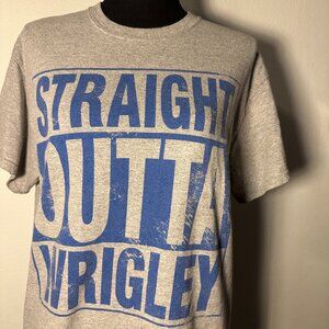 "Straight Outta Wrigley" Graphic Tee - Perfect for Cubs / Chicago Fans